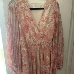 ASTR the Label pink and white floral dress
